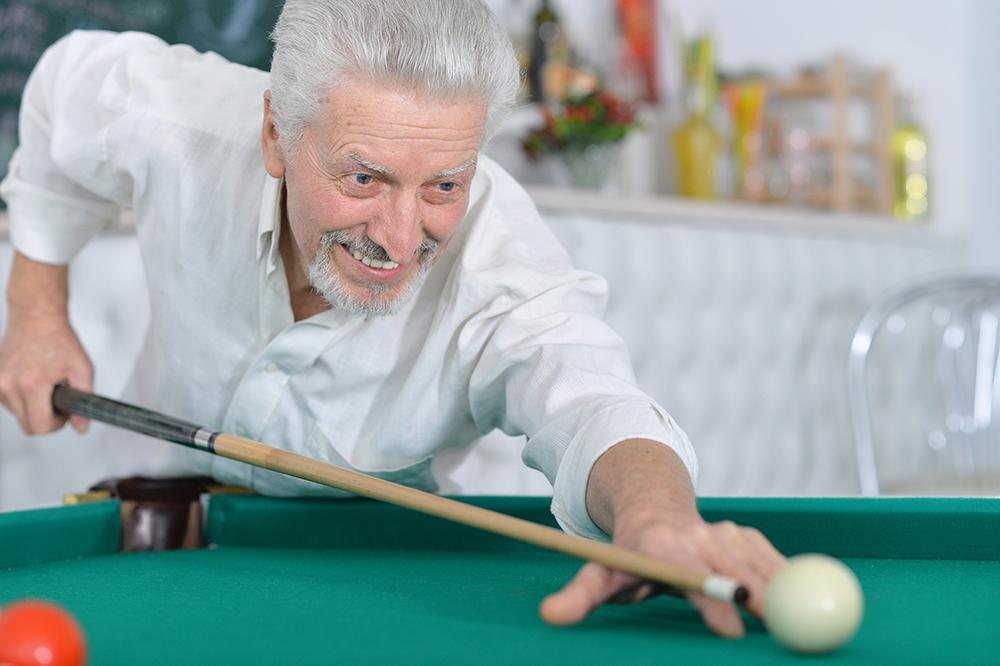 ​  Billiards slows aging in men