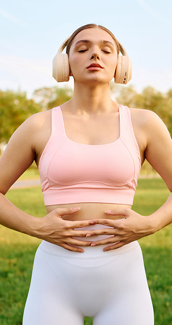 ​  Breathing exercises to calm anxiety