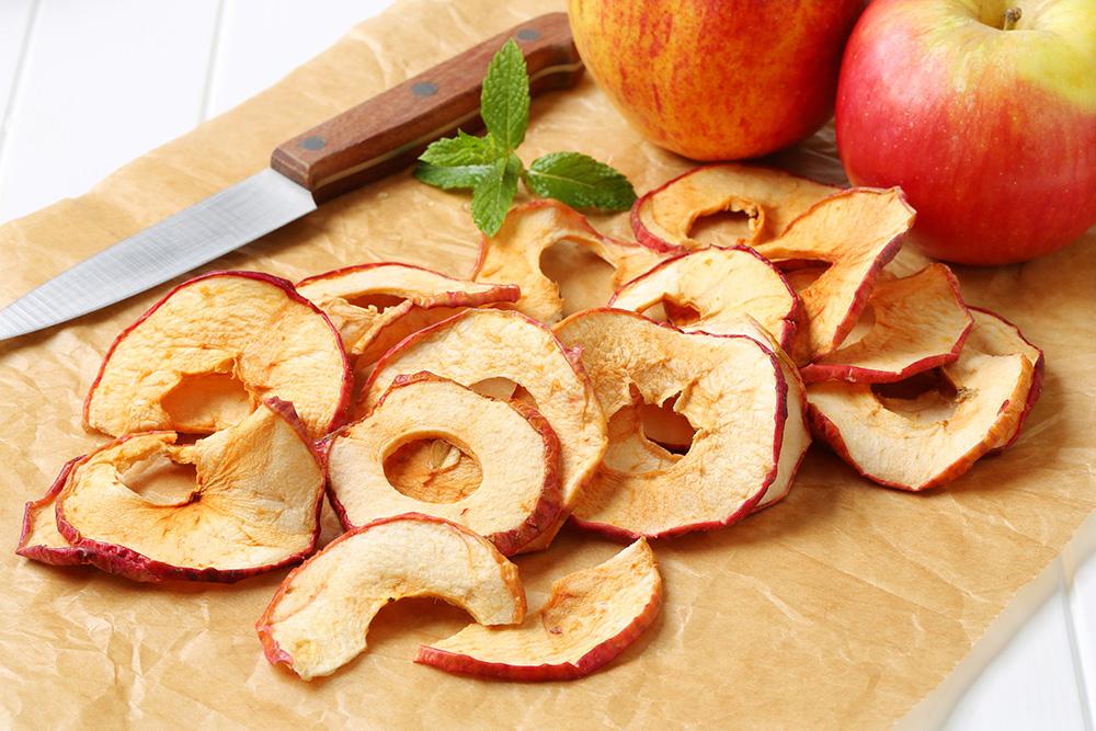 Baked Apple chips can add a healthy crunch