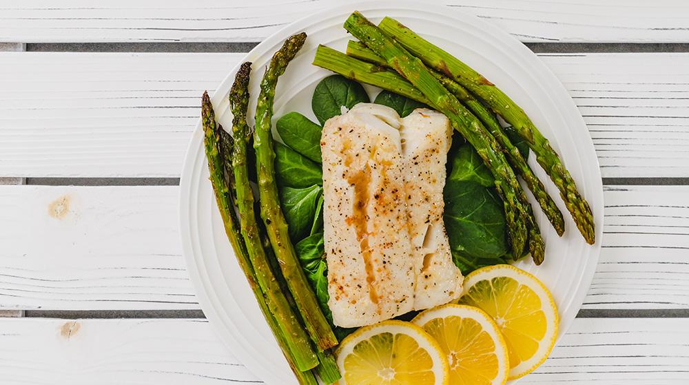 Cod and Asparagus Bake