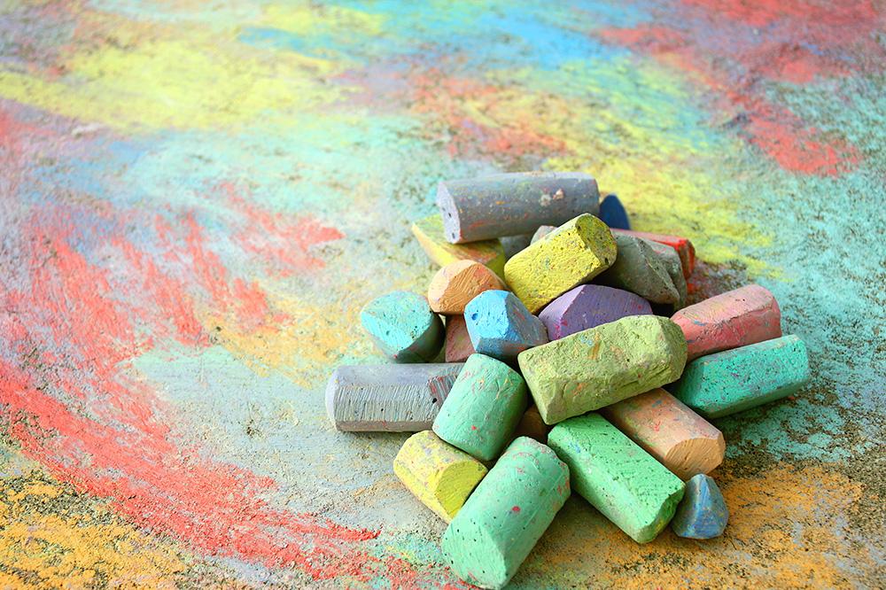 Create a Masterpiece with Sidewalk Chalk