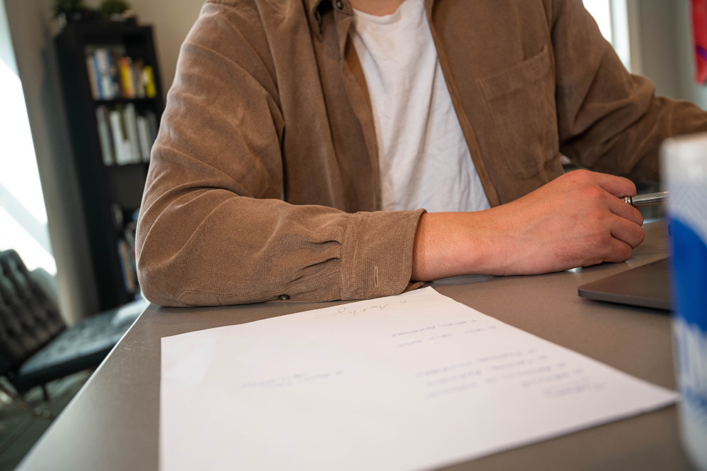 Expressing gratitude to a loved one