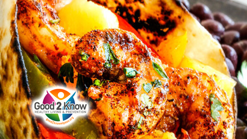 Grilled Shrimp-Pineapple Fajitas