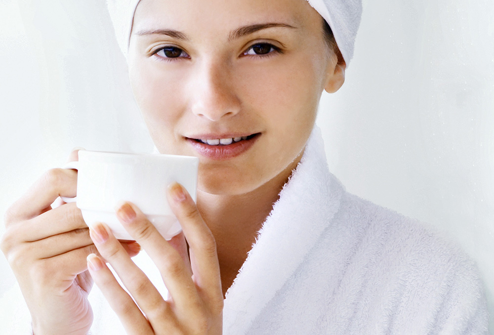 Hot bath for dry nose