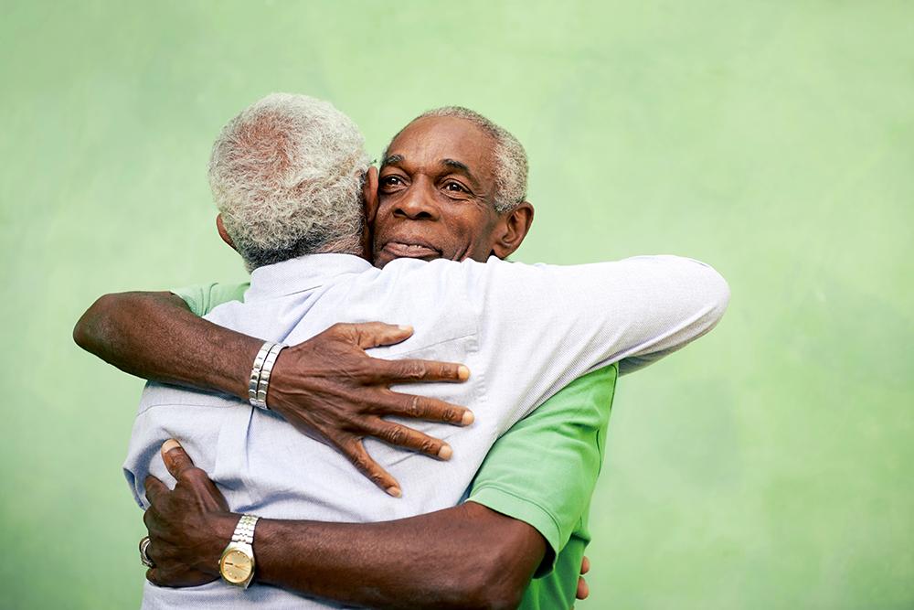 Hugging can be great for emotional health