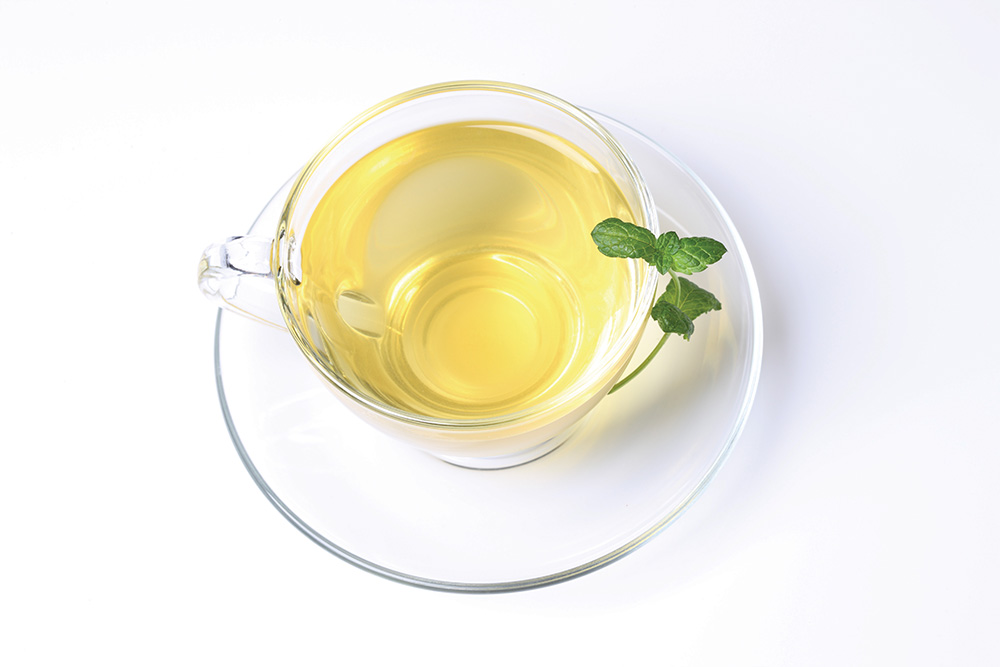 Mint tea helps with digestion