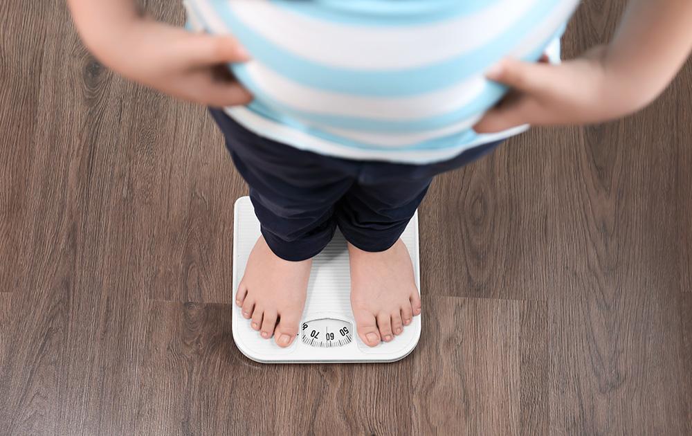 Overweight children developing heart complications